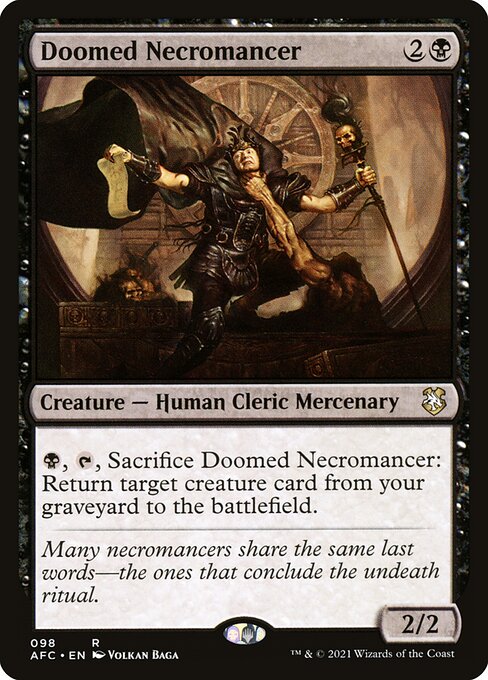 Doomed Necromancer – Forgotten Realms Commander (AFC-98) Magic: The Gathering card | LC-REM-20260804-15339550572876-2d3225e8-9902-4826-9cb3-68ecfaebb1e9
