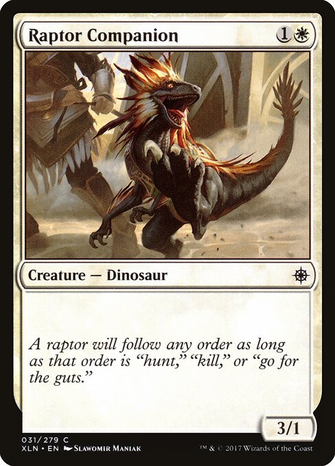 Raptor Companion – Ixalan (XLN-31) Magic: The Gathering card