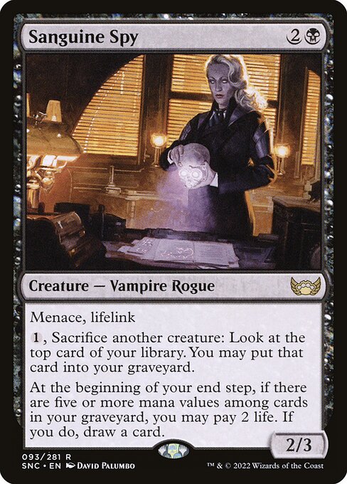 Sanguine Spy – Streets of New Capenna (SNC-93) Magic: The Gathering card | LC-REM-20260804-15339649270092-2d52ea1e-5b66-47c7-9a6d-95f5996565d8