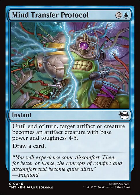 Mind Transfer Protocol – Teenage Mutant Ninja Turtles (TMT-45) Magic: The Gathering card