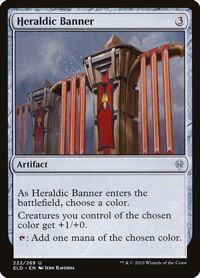 Heraldic Banner - Throne of Eldraine (Uncommon) [ELD-222] Imagen principal del producto