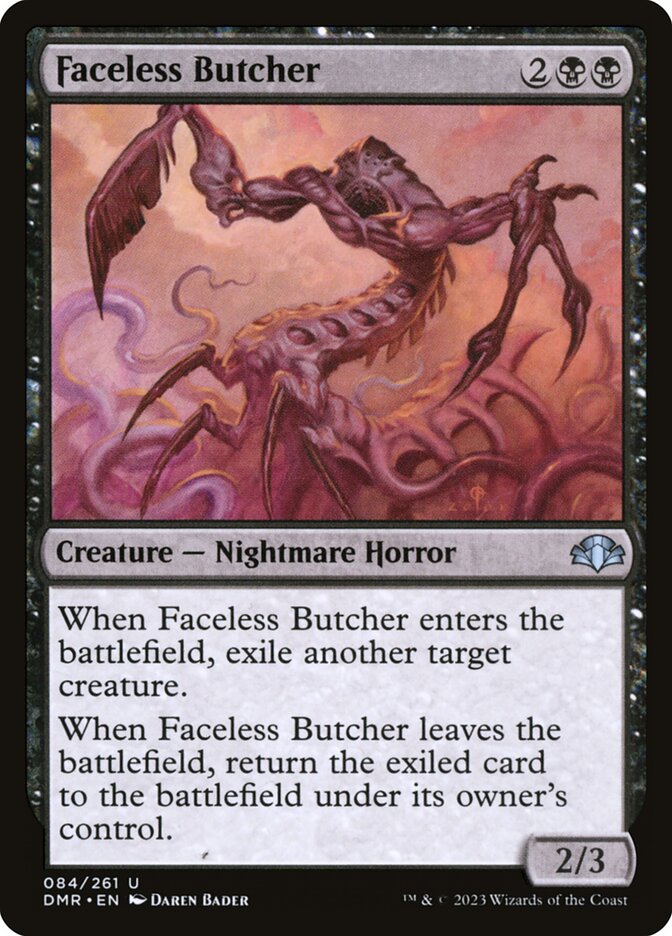 Faceless Butcher - Dominaria Remastered (Uncommon) [DMR-84]