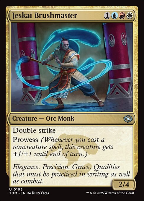 Jeskai Brushmaster – Tarkir: Dragonstorm (TDM-195) Magic: The Gathering card | LC-REM-20260804-15401889169740-2eb06c36-cf7e-47a9-819e-adfc54284153