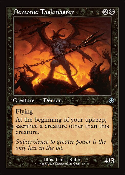 Demonic Taskmaster – Innistrad Remastered (INR-377) Magic: The Gathering card | LC-REM-20260804-15339548279116-2ebe50a3-0c79-4484-81fb-361a8a0041b9