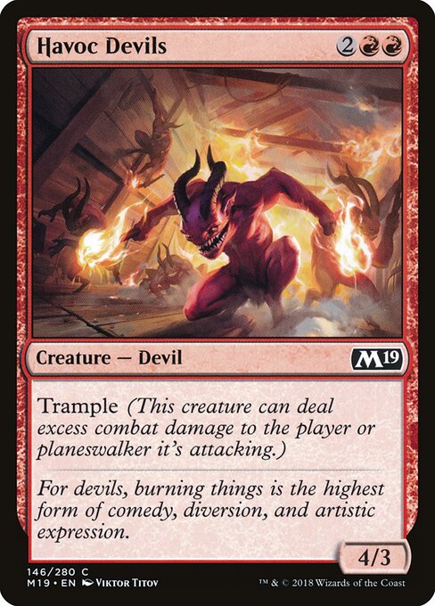 Havoc Devils – Core 2019 (M19-146) Magic: The Gathering card
