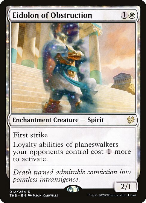 Eidolon of Obstruction – Theros Beyond Death (THB-12) Magic: The Gathering card