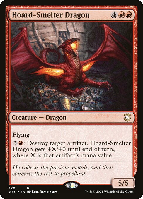 Hoard-Smelter Dragon – Commander: Adventures in the Forgotten Realms (AFC-128) Magic: The Gathering card