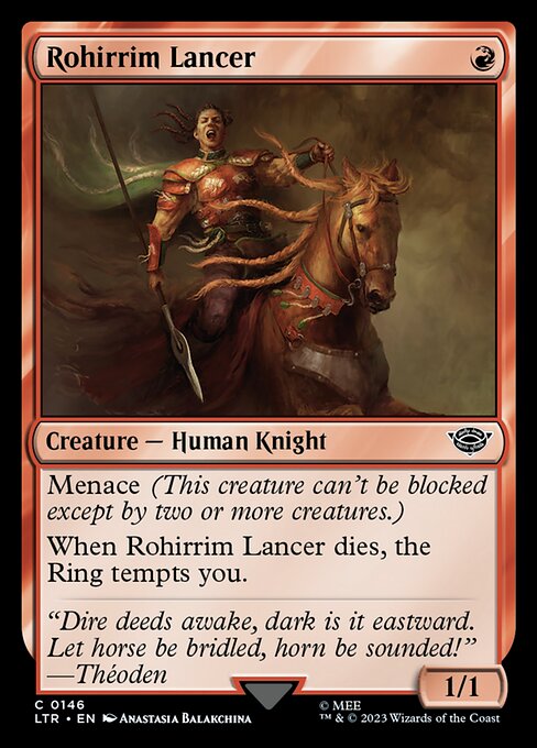 Rohirrim Lancer – The Lord of the Rings: Tales of Middle-earth (LTR-146) Magic: The Gathering card