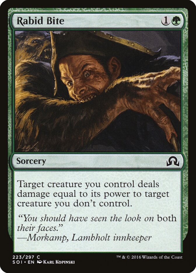 Rabid Bite - Shadows over Innistrad (Common) [SOI-223] Hoofdafbeelding