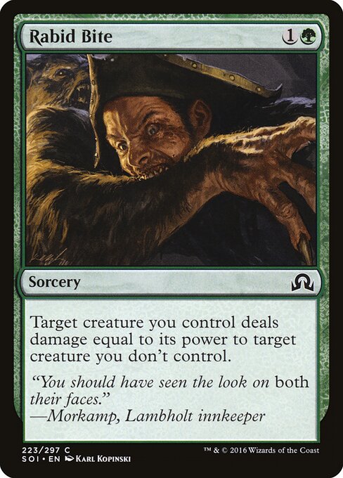 Rabid Bite – Shadows over Innistrad (SOI-223) Magic: The Gathering card