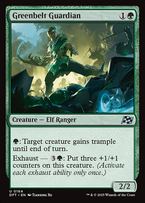Greenbelt Guardian – Aetherdrift (DFT-164) Magic: The Gathering card