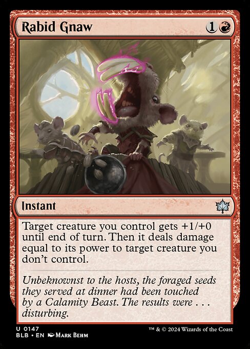 Rabid Gnaw – Bloomburrow (BLB-147) Magic: The Gathering card Main image