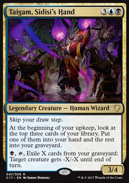 Taigam, Sidisi's Hand - Commander 2017 (Rare) [C17-47] Immagine principale del prodotto