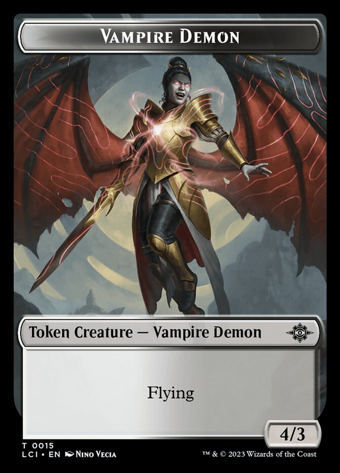 Magic-kaart Vampire Demon Token // Map Token TLCI-T 15/17 uit The Lost Caverns of Ixalan: Tokens (Token) Imagen principal del producto