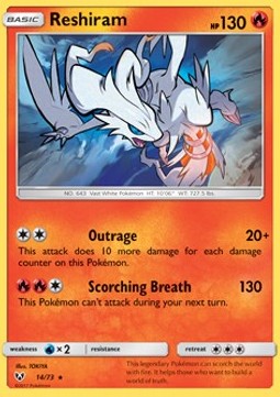 Reshiram - Shining Legends (Holo Rare) [SLG-14] Hover Image