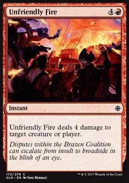 Unfriendly Fire - Ixalan (Common) [XLN-172] Hover Image