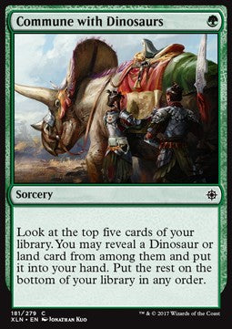 Commune with Dinosaurs - Ixalan (Common) [XLN-181] Imagen principal del producto