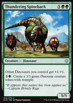 Thundering Spineback - Ixalan (Uncommon) [XLN-210] Hoofdafbeelding