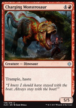 Charging Monstrosaur - Ixalan (Uncommon) [XLN-138] Imagen principal del producto