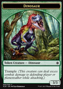 Dinosaur Token (Green 3/3 Trample) - Ixalan (Token) [XLN-T05] Immagine principale del prodotto