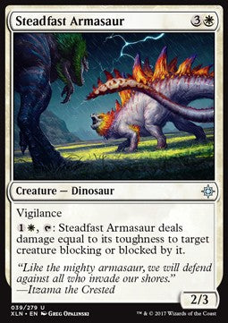 Steadfast Armasaur - Ixalan (Uncommon) [XLN-39] Immagine principale del prodotto