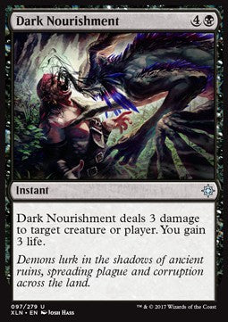 Dark Nourishment - Ixalan (Uncommon) [XLN-97] Immagine principale del prodotto
