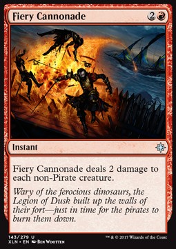 Fiery Cannonade - Ixalan (Uncommon) [XLN-143] Imagen principal del producto