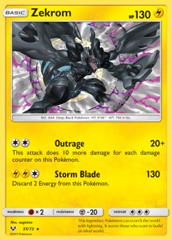 Zekrom - Shining Legends (Holo Rare) [SLG-35] Hover Image