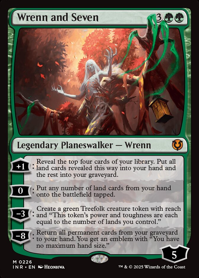 Magic-kaart Wrenn and Seven INR-226 uit Innistrad Remastered (Mythic)