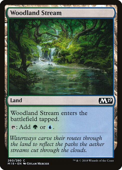 Woodland Stream – Core Set 2019 (M19-260) Magic: The Gathering card | LC-REM-20260804-15150885011788-303224d6-9769-4127-8e33-9129f337e2a8