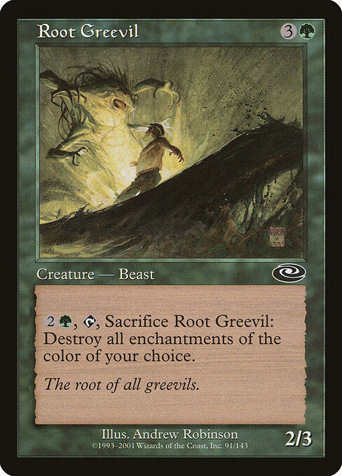 Root Greevil – Planeshift (PLS-91) Magic: The Gathering card