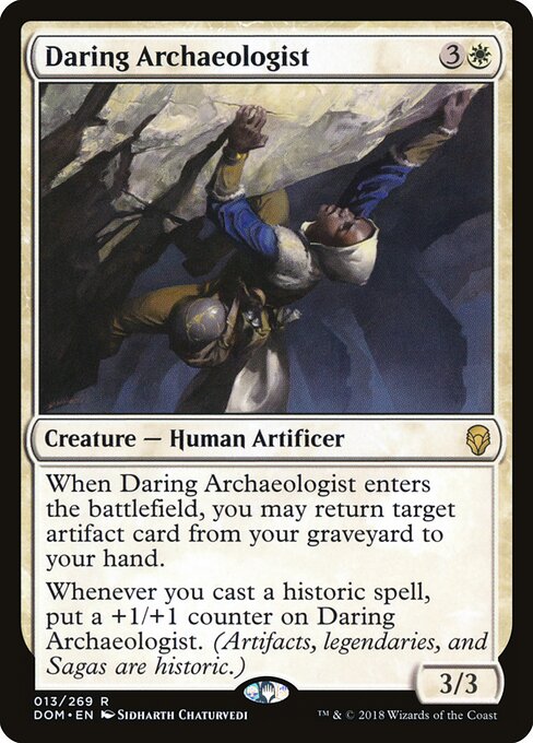 Daring Archaeologist – Dominaria (DOM-13) Magic: The Gathering card | LC-REM-20260804-15339546181964-306ebfe1-428d-4f38-950e-b72a44262c25