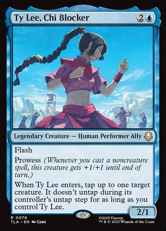 Magic-kaart Ty Lee, Chi Blocker TLA-76 uit Avatar: The Last Airbender (Rare)