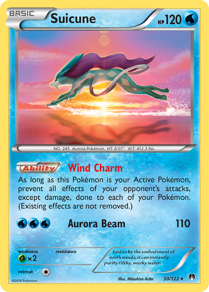 Suicune – BREAKpoint 30 – Pokémon TCG single card Hoofdafbeelding