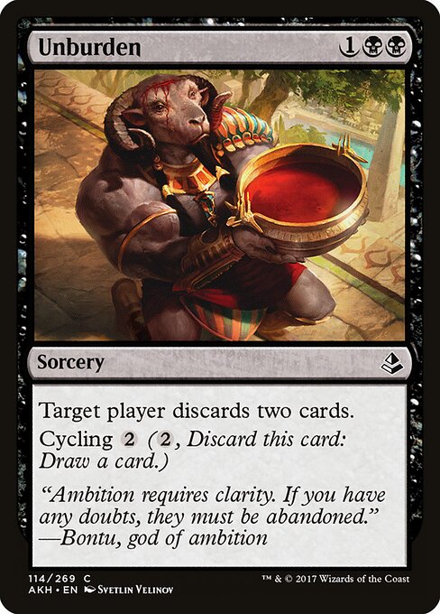 Unburden – Amonkhet (AKH-114) Magic: The Gathering card | LC-REM-20260804-15151291269452-30d81da3-dc88-4cf7-ab9a-c8ade2cfa0e1