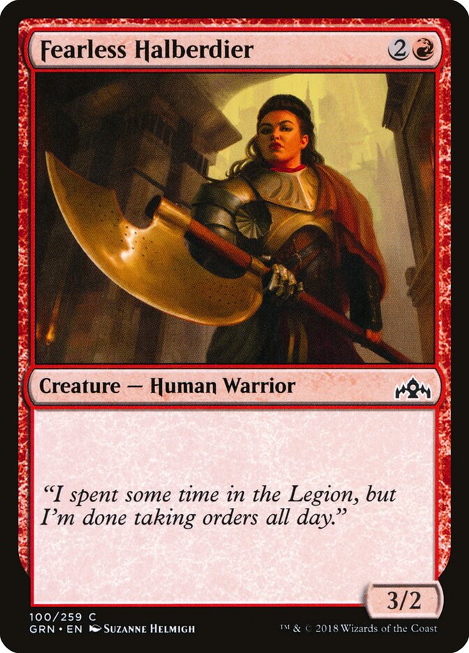 Fearless Halberdier - Guilds of Ravnica (Common) [GRN-100]