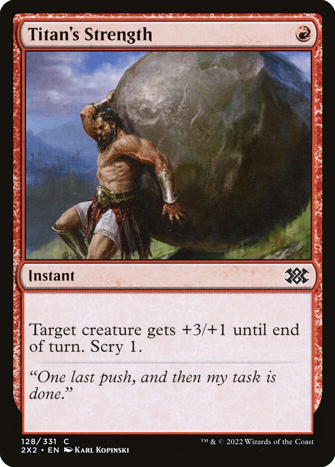 Titan's Strength - Double Masters 2022 (Common) [2X2-128]