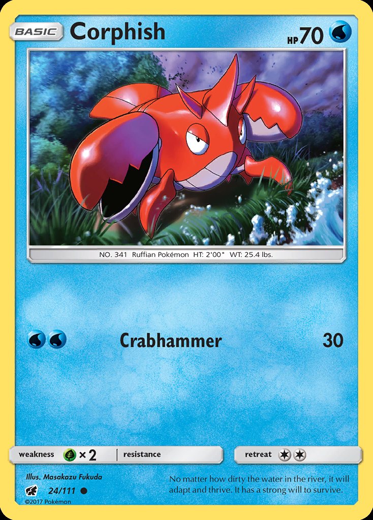 Corphish - Crimson Invasion (Common) [CIN-24] Immagine principale del prodotto