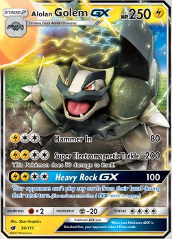 Alolan Golem GX - Crimson Invasion (Ultra Rare) [CIN-34] Imagen principal del producto