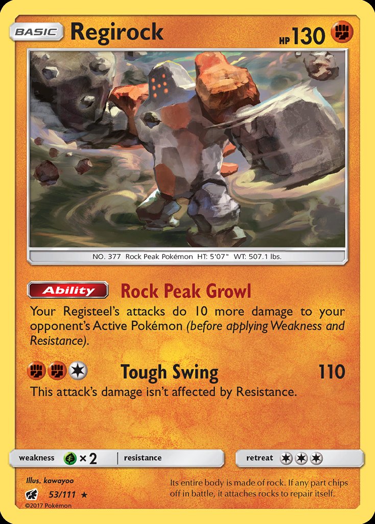 Regirock - Crimson Invasion (Rare) [CIN-53] Hoofdafbeelding