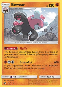 Bewear - Crimson Invasion (Holo Rare) [CIN-56] Imagen principal del producto