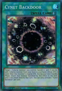 Cynet Backdoor - Structure Deck: Cyberse Link (Super Rare) [SDCL-023]