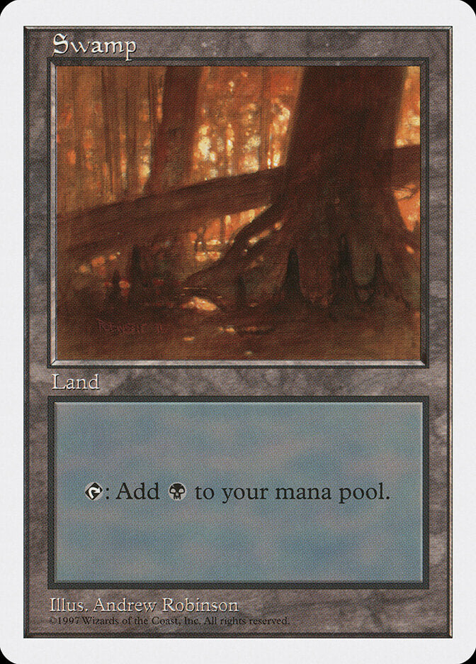 Magic-kaart Swamp 5ED-440 uit Fifth Edition (Land) Imagen principal del producto