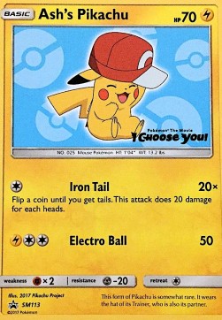 Ash's Pikachu - SM Black Star Promos (Promo) [SM-113] Main image