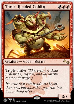 Three-Headed Goblin - Unstable (Rare) [UST-99]