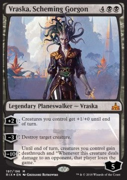 Vraska, Scheming Gorgon - Rivals of Ixalan (Mythic) [RIX-197] Imagen principal del producto