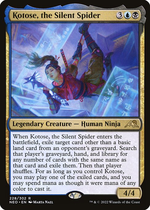 Kotose, the Silent Spider – Kamigawa: Neon Dynasty (NEO-228) Magic: The Gathering card | LC-REM-20260804-15339603722572-314e97b5-cd43-4f5e-acdd-a107208e061c Main image