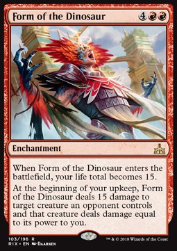 Form of the Dinosaur - Rivals of Ixalan (Rare) [RIX-103] Immagine principale del prodotto