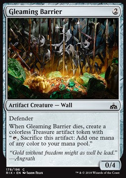 Gleaming Barrier - Rivals of Ixalan (Common) [RIX-178] Immagine principale del prodotto