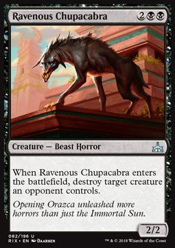 Ravenous Chupacabra - Rivals of Ixalan (Uncommon) [RIX-82] Immagine principale del prodotto